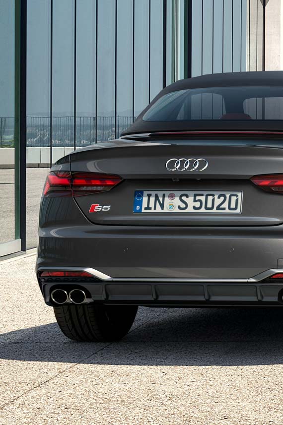S5 Convertible rear view